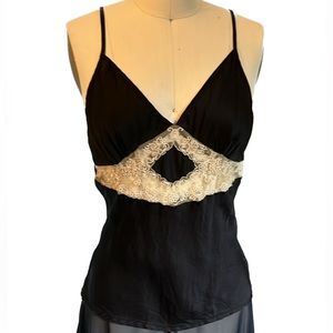 Vintage silk and lace camisole